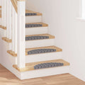 vidaXL Samoprzylepne maty na schody 15 pcs Szary 56 x 17 x 3 cm