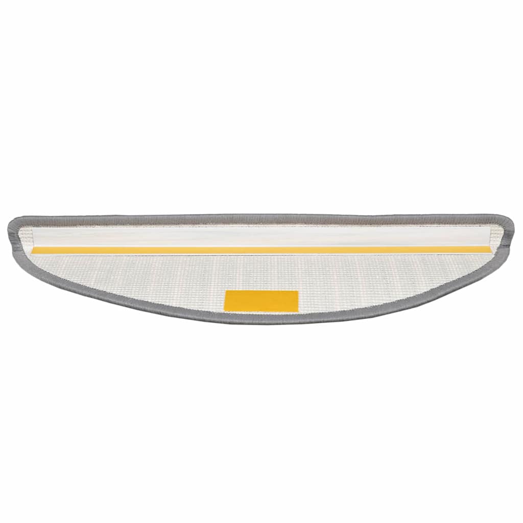 vidaXL Samoprzylepne maty na schody 15 pcs Szary 56 x 17 x 3 cm