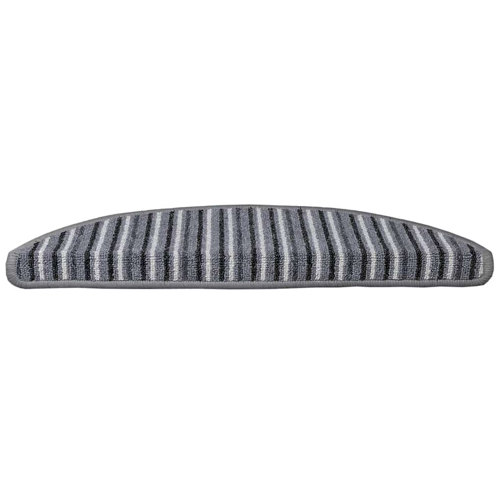 vidaXL Samoprzylepne maty na schody 15 pcs Szary 56 x 17 x 3 cm