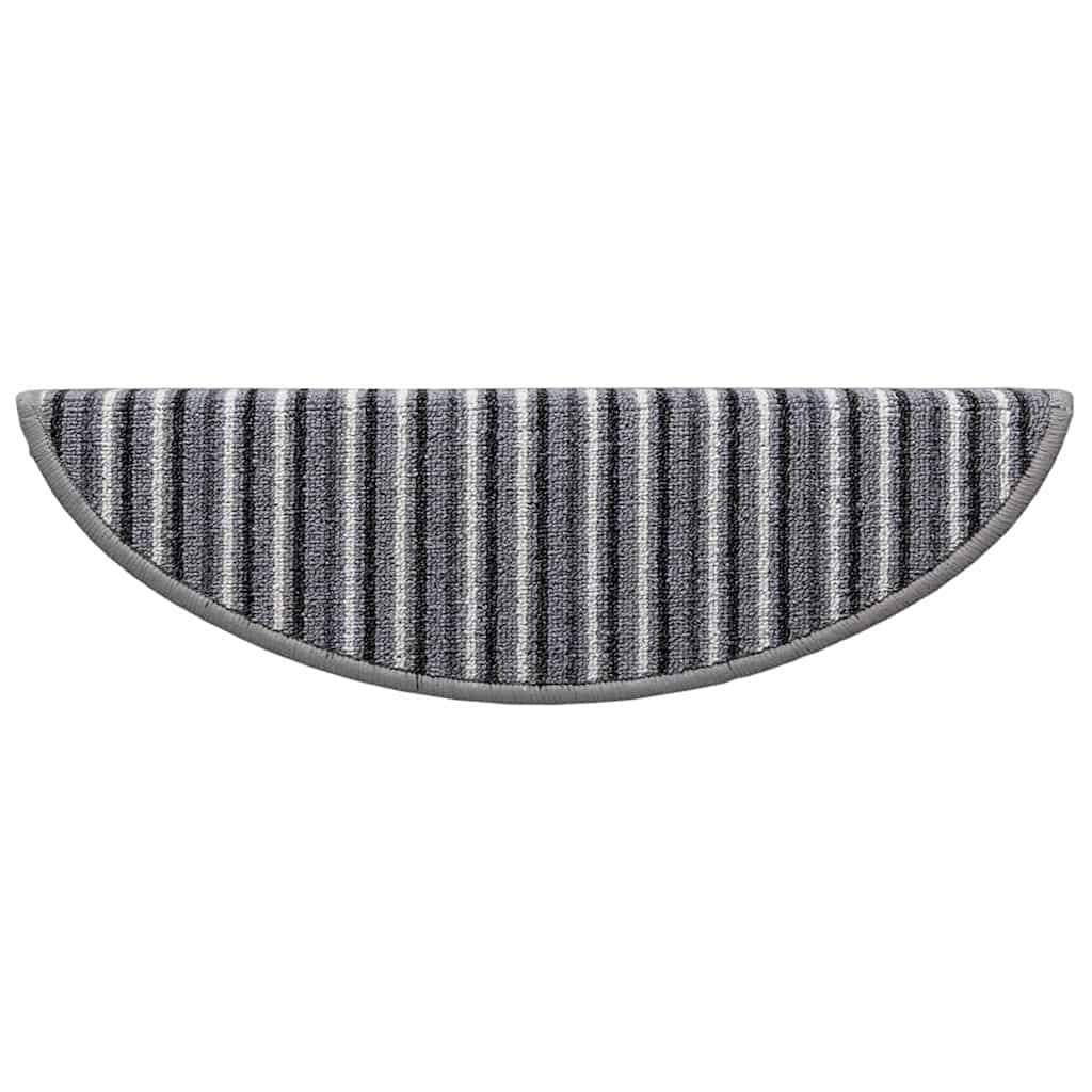 vidaXL Samoprzylepne maty na schody 15 pcs Szary 56 x 17 x 3 cm