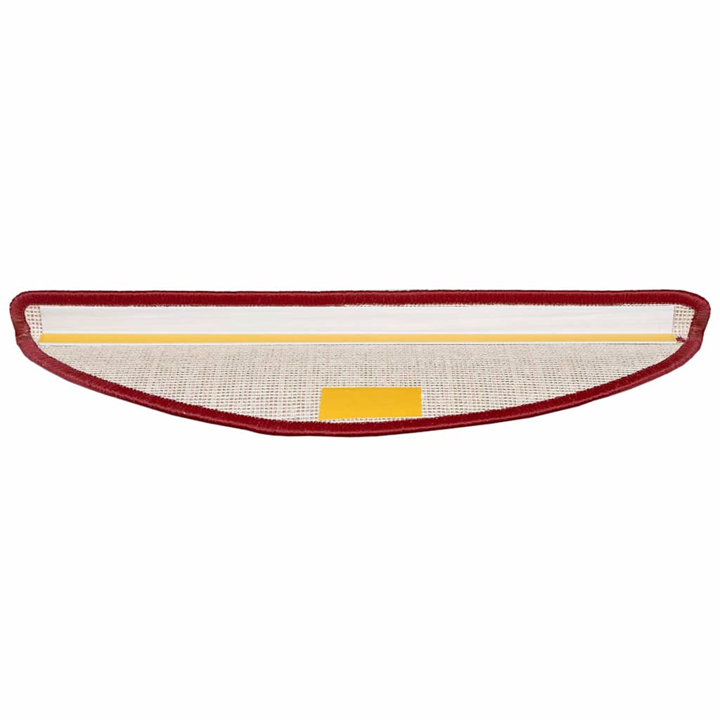 vidaXL Samoprzylepne maty na schody 15 pcs Czerwony 56 x 17 x 3 cm