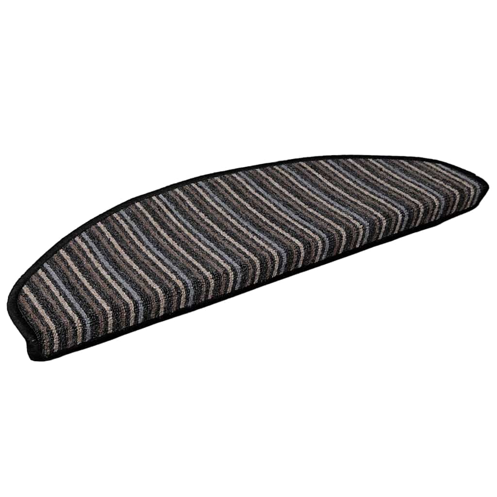 vidaXL Samoprzylepne maty na schody 15 pcs Antracyt 65 x 21 x 4 cm