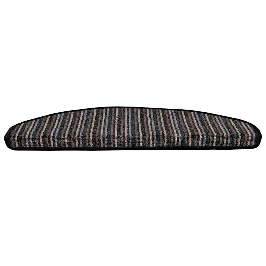 vidaXL Samoprzylepne maty na schody 15 pcs Antracyt 65 x 21 x 4 cm