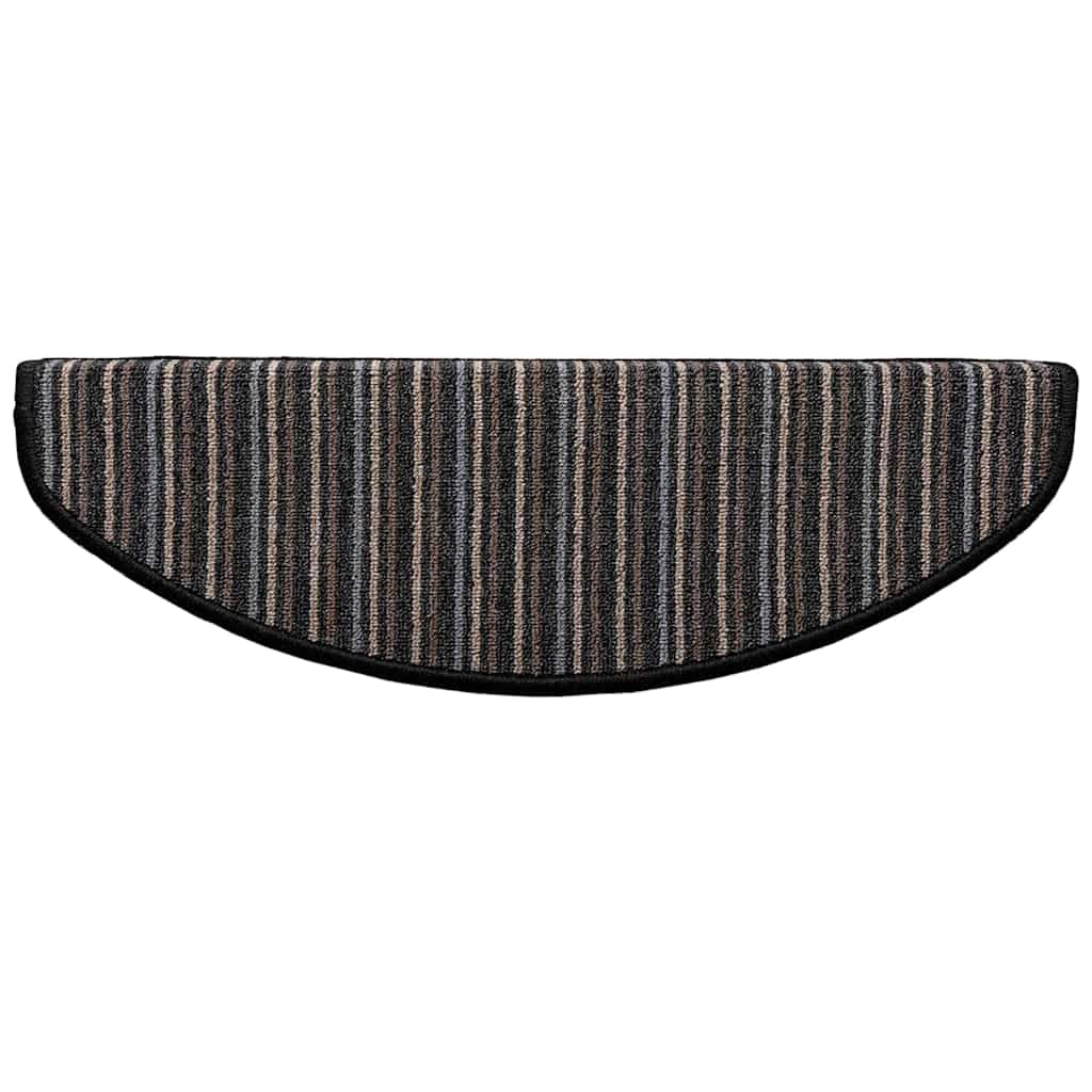 vidaXL Samoprzylepne maty na schody 15 pcs Antracyt 65 x 21 x 4 cm