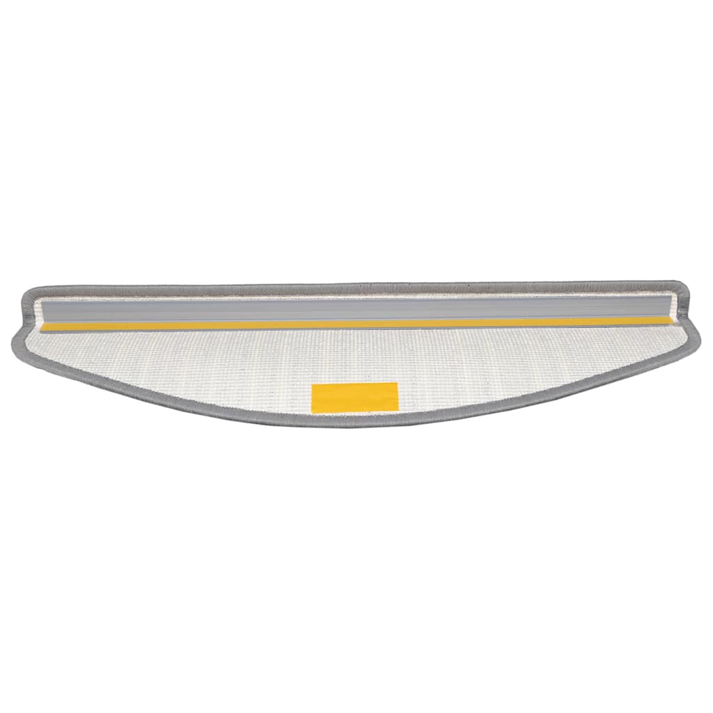 vidaXL Samoprzylepne maty na schody 15 pcs Szary 65 x 21 x 4 cm