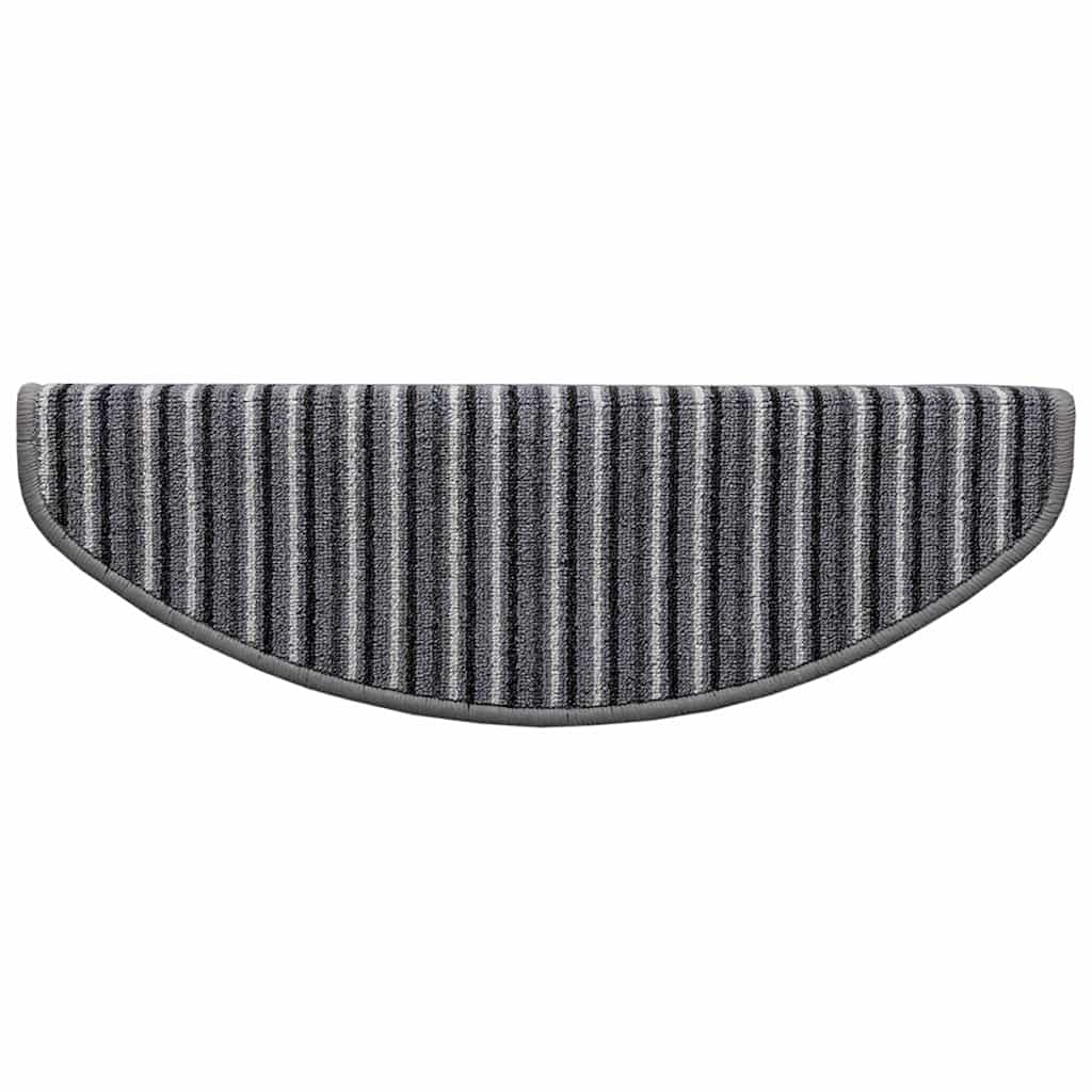 vidaXL Samoprzylepne maty na schody 15 pcs Szary 65 x 21 x 4 cm