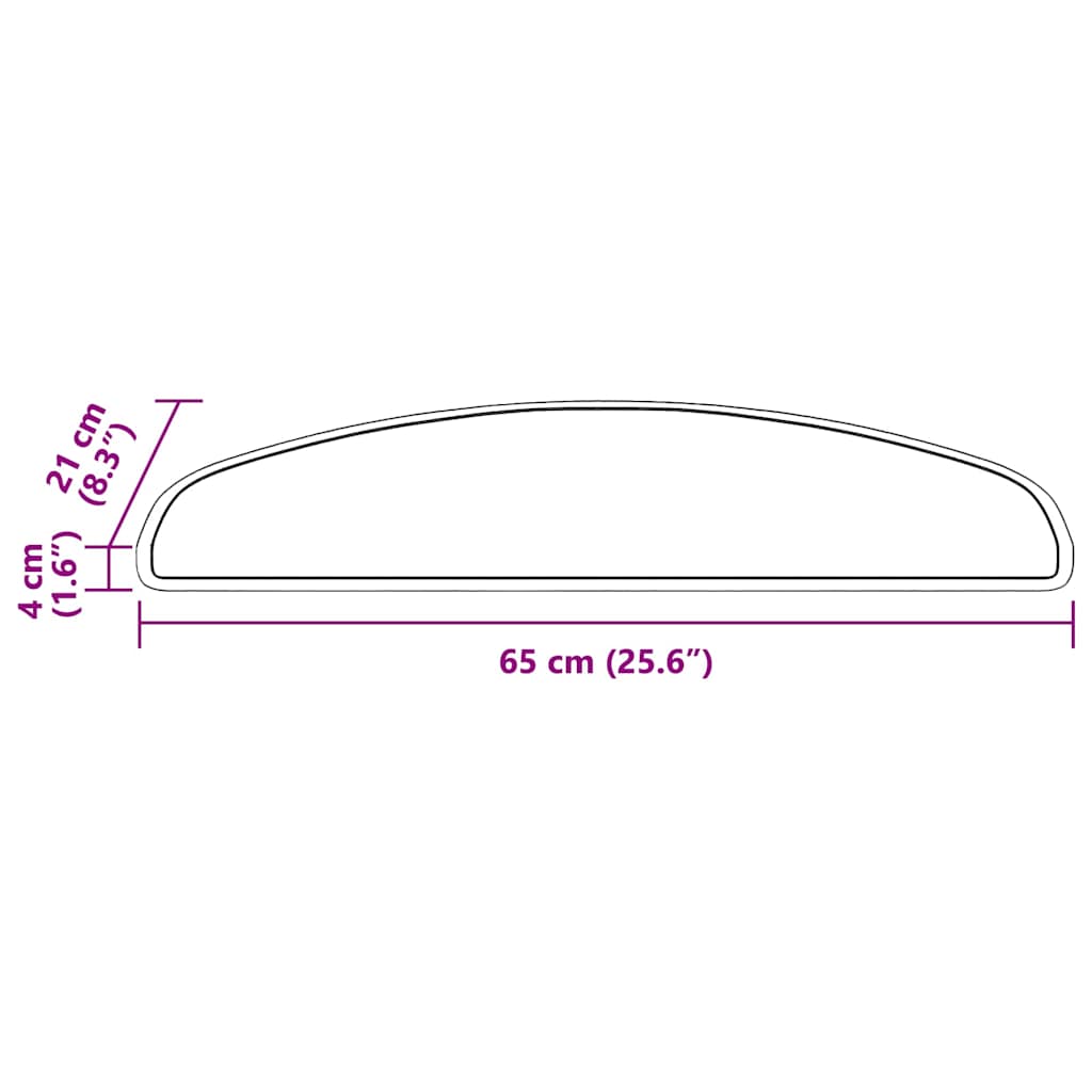 vidaXL Samoprzylepne maty na schody 15 pcs Czerwony 65 x 21 x 4 cm