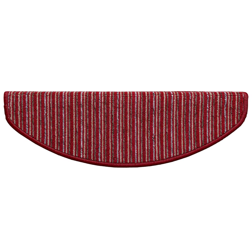 vidaXL Samoprzylepne maty na schody 15 pcs Czerwony 65 x 21 x 4 cm