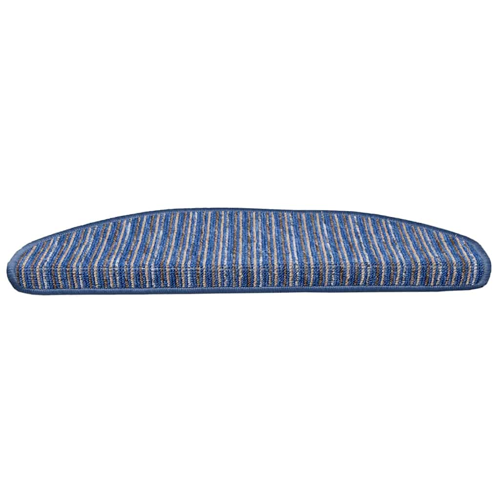 vidaXL Samoprzylepne maty na schody 15 pcs Niebieski 65 x 21 x 4 cm