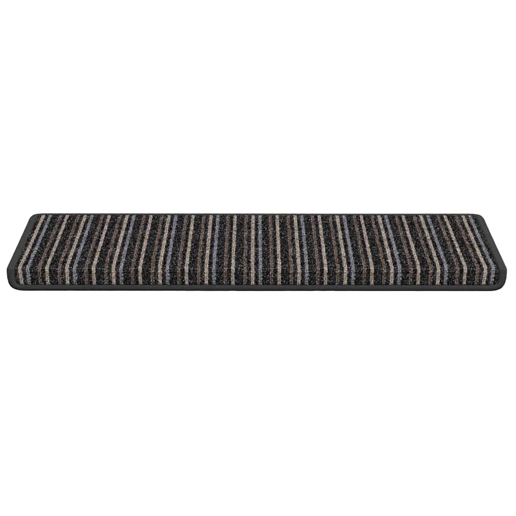 vidaXL Samoprzylepne maty na schody 15 pcs Antracyt 65 x 21 x 4 cm