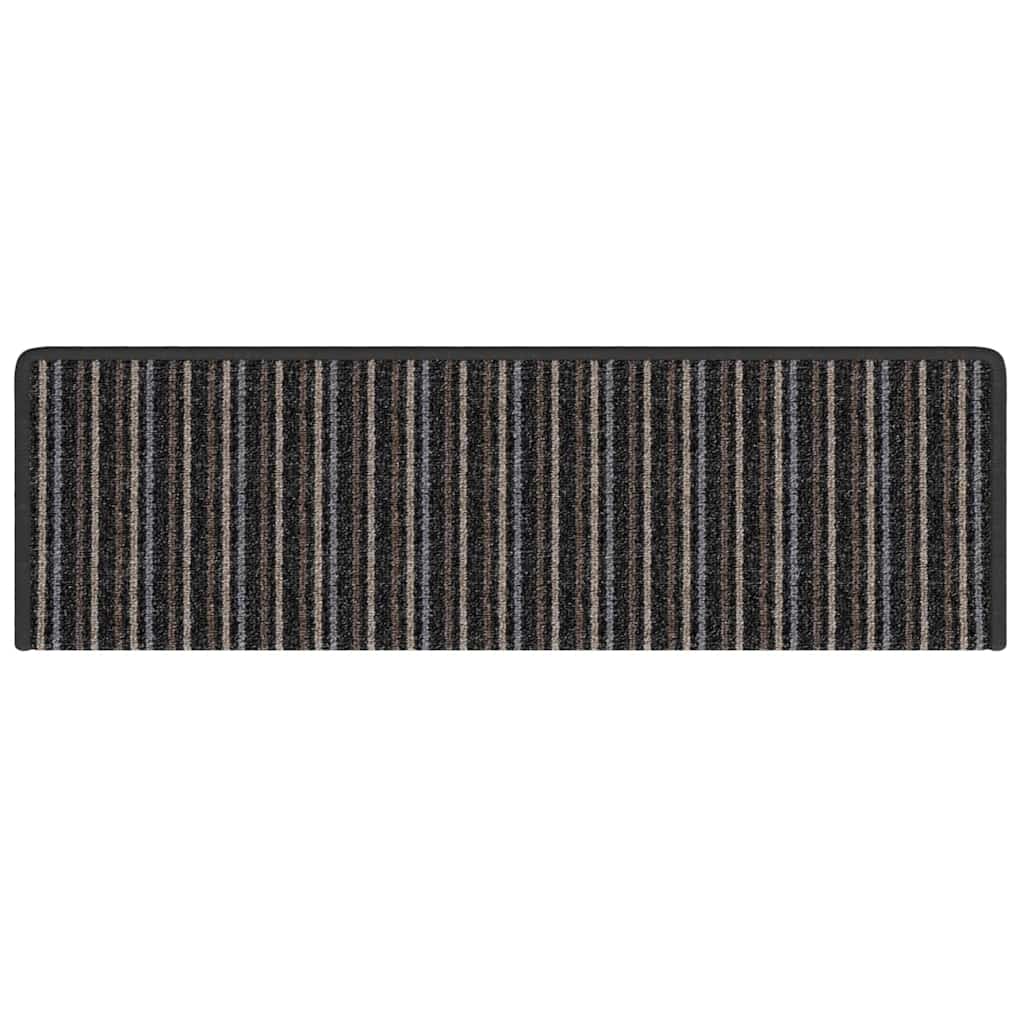vidaXL Samoprzylepne maty na schody 15 pcs Antracyt 65 x 21 x 4 cm