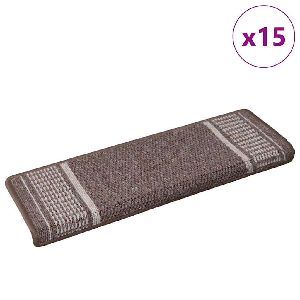 vidaXL Samoprzylepne maty na schody 15 szt. 65 x 21 x 4 cm Non-Slip