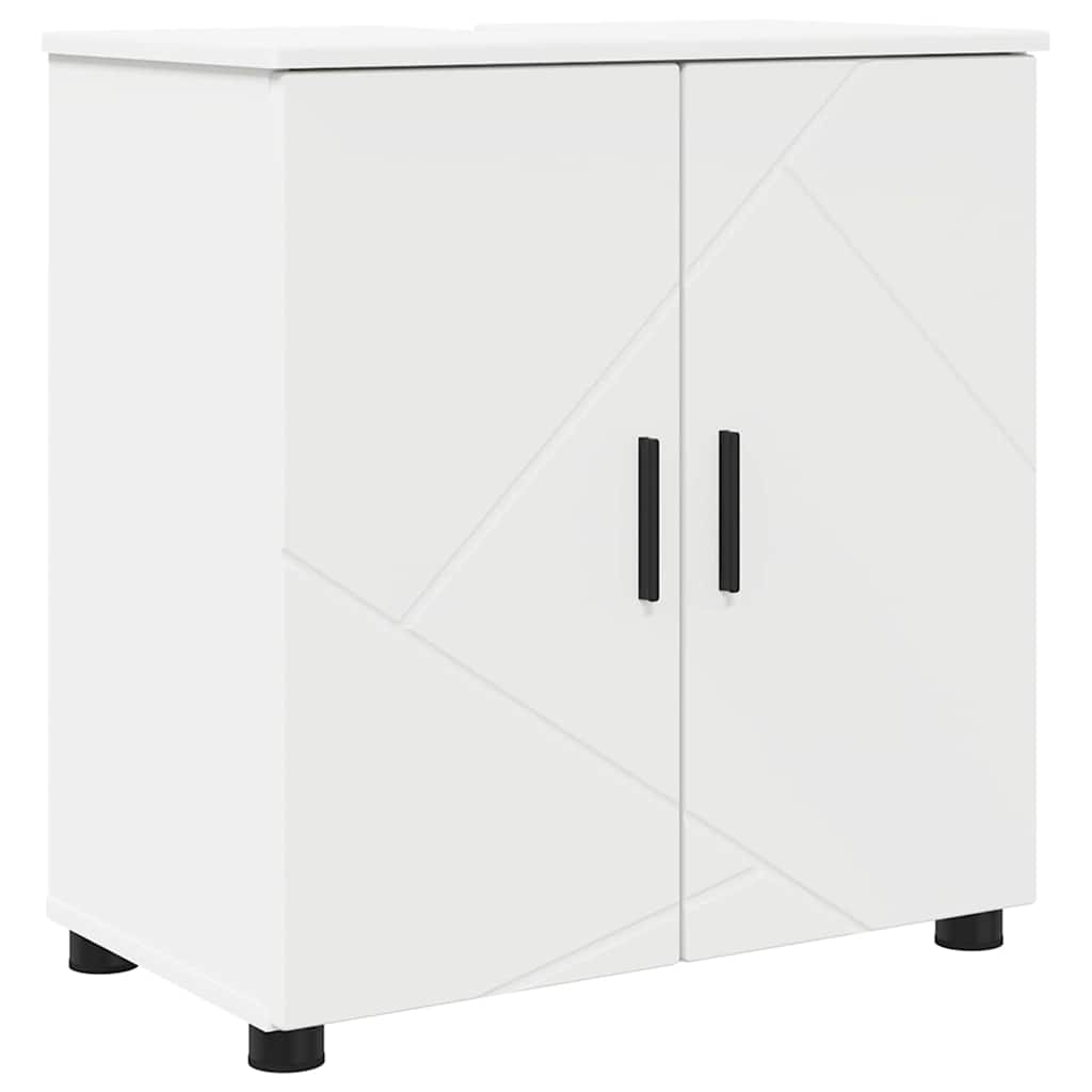 vidaXL Zestaw mebli łazienkowych Montowane na ścianie 2 pcs Biały