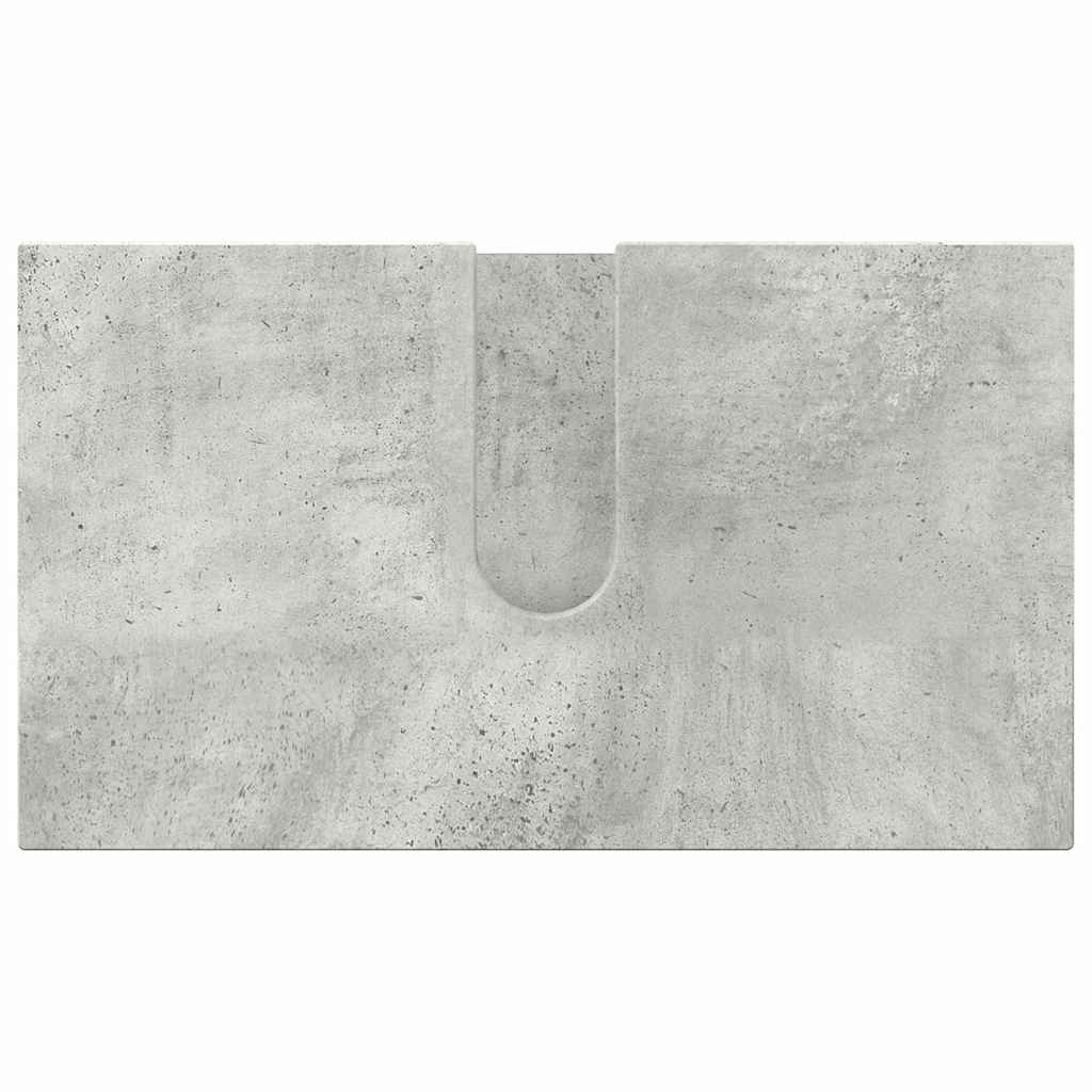 vidaXL Zestaw mebli łazienkowych z drzwiami 2 pcs Betonowy szary