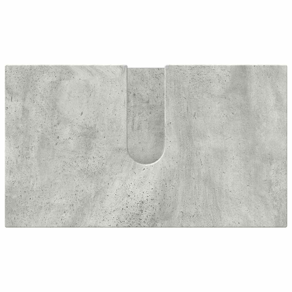 vidaXL Zestaw mebli łazienkowych z drzwiami 3 pcs Betonowy szary