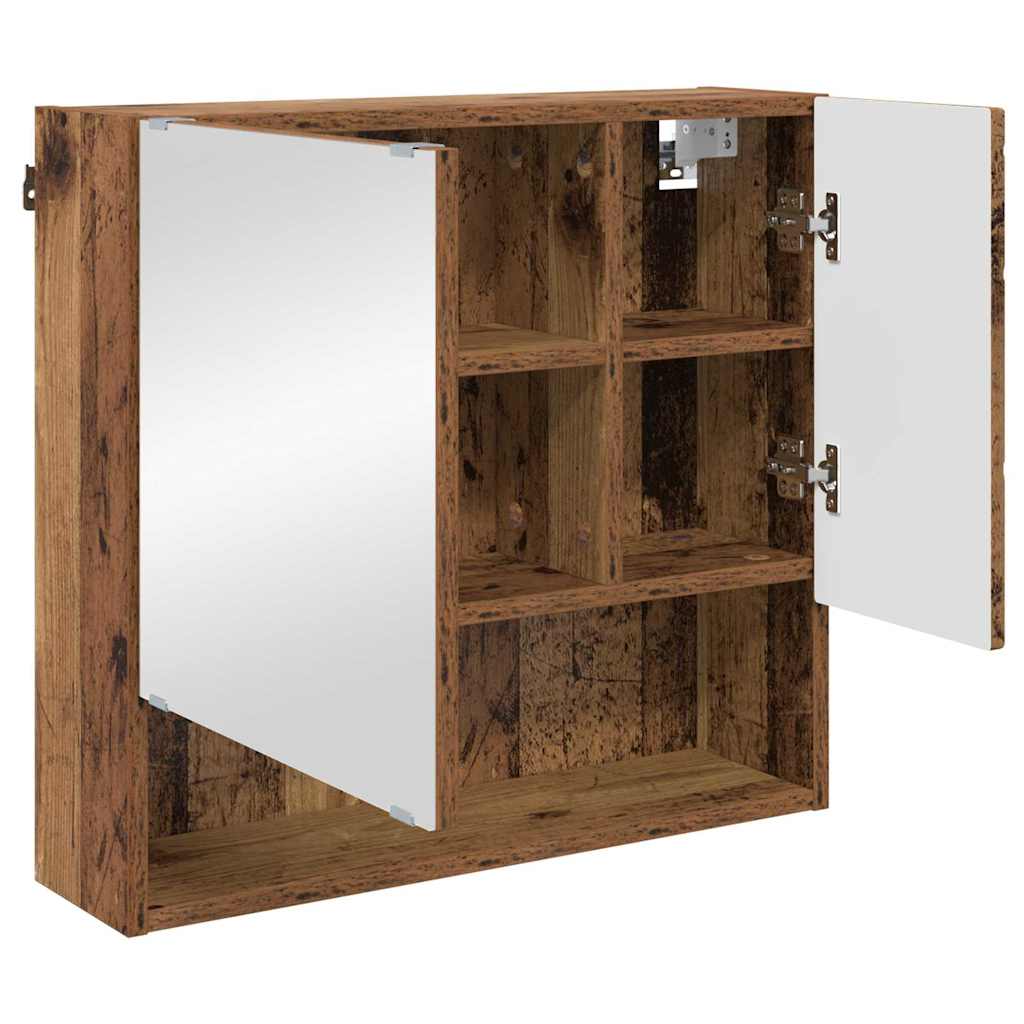 vidaXL Zestaw mebli łazienkowych 3 szt. Stare drewno 61 x 35 x 64 cm