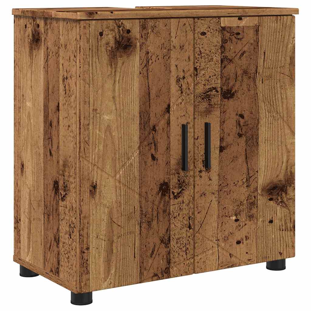 vidaXL Zestaw mebli łazienkowych 4 szt. Stare drewno 61 x 35 x 64 cm