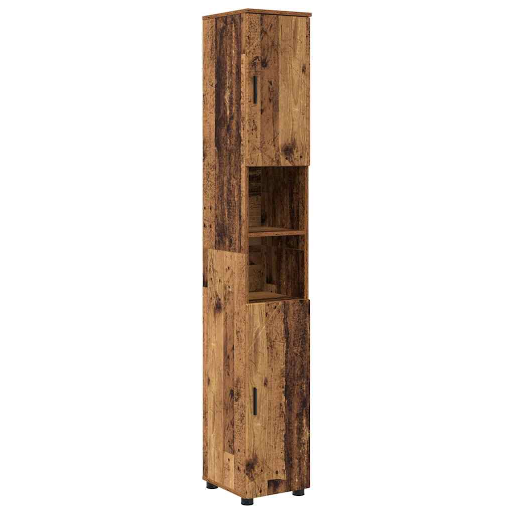 vidaXL Zestaw mebli łazienkowych 5 szt. Stare drewno 35 x 30 x 192 cm