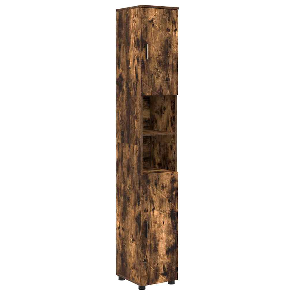 vidaXL Zestaw mebli łazienkowych 4 szt. Dąb wędzony 35 x 30 x 192 cm