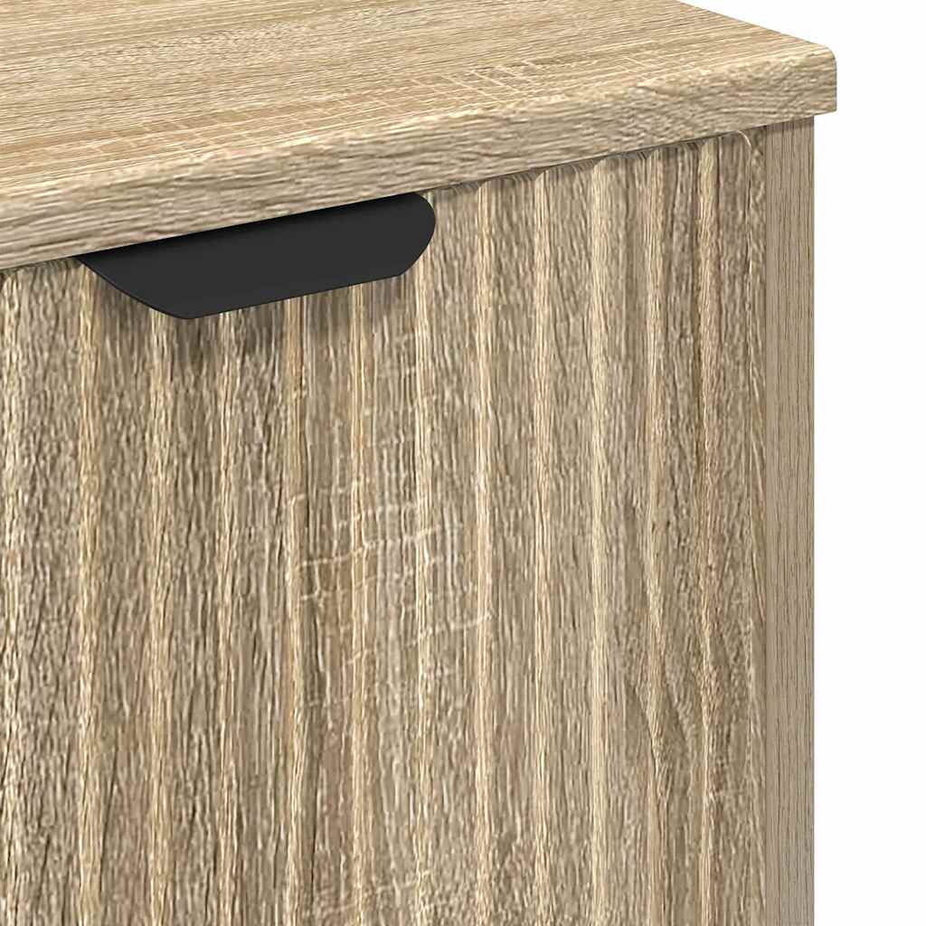 vidaXL Zestaw mebli łazienkowych z szufladą z półką 3 pcs dąb sonoma