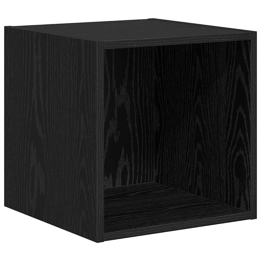 vidaXL Zestaw szafek RTV 4 pcs Czarny Dąb Materiał drewnopochodny