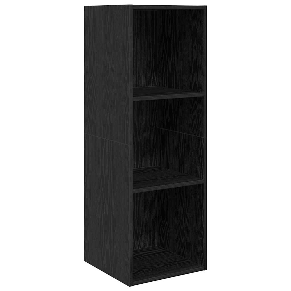 vidaXL Zestaw szafek RTV 3 pcs Czarny Dąb Materiał drewnopochodny