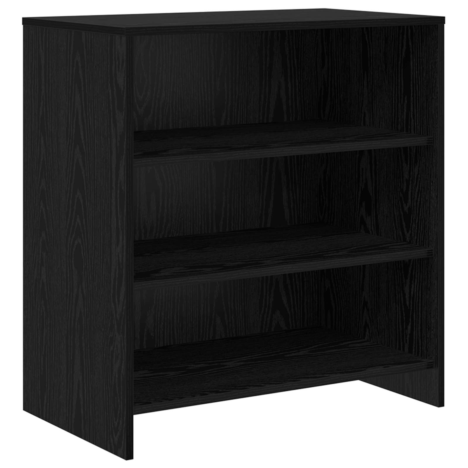 vidaXL Bufet 3 pcs Czarny Dąb 70 x 41 x 75 cm Materiał drewnopochodny
