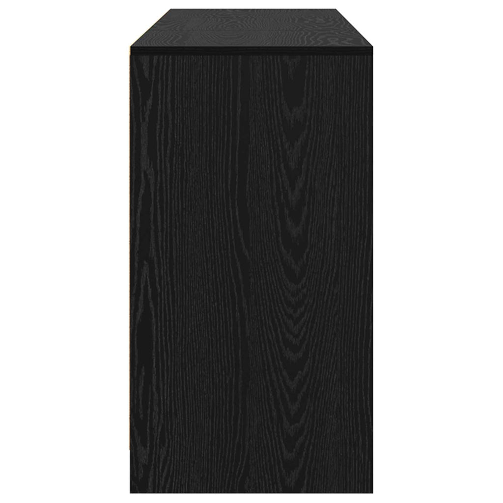 vidaXL Bufet 3 pcs Czarny Dąb 70 x 41 x 75 cm Materiał drewnopochodny