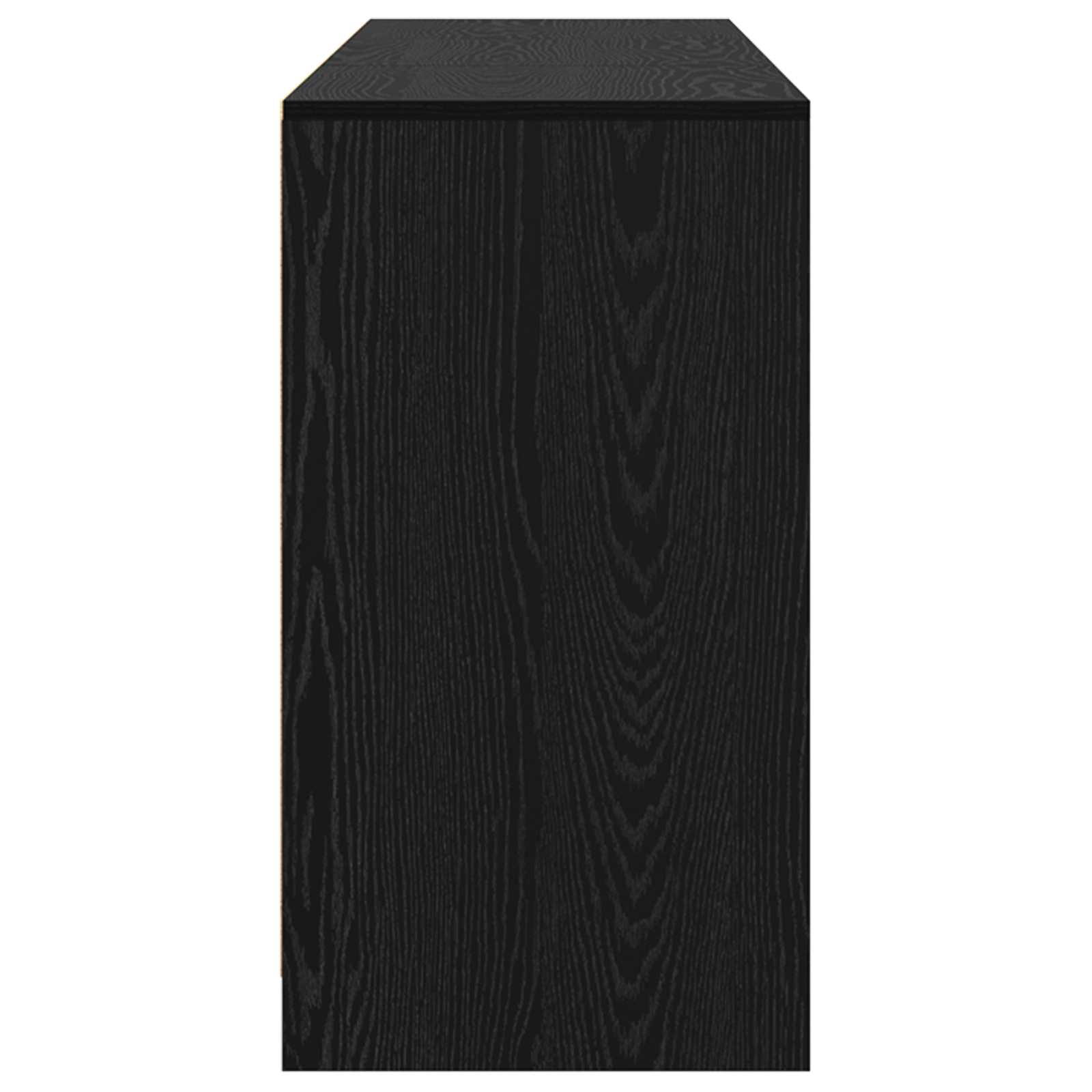 vidaXL Bufet 3 pcs Czarny Dąb 70 x 41 x 75 cm Materiał drewnopochodny