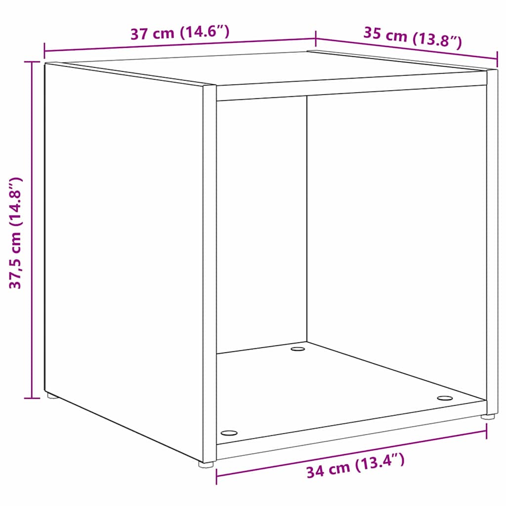vidaXL Zestaw szafek RTV 6 pcs Czarny Dąb Materiał drewnopochodny