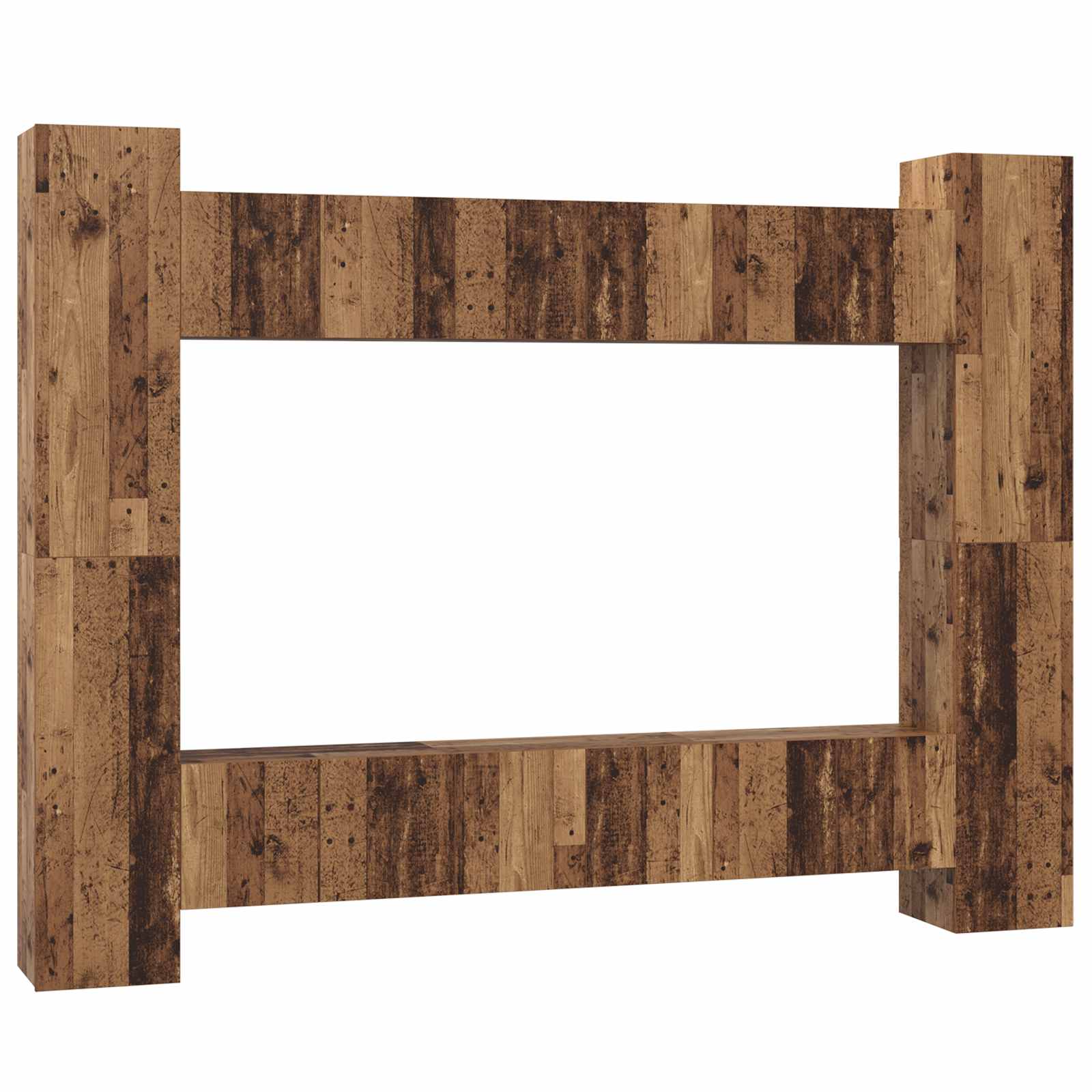 vidaXL Zestaw szafek RTV 10 pcs Stare drewno 30,5 x 30 x 90 cm