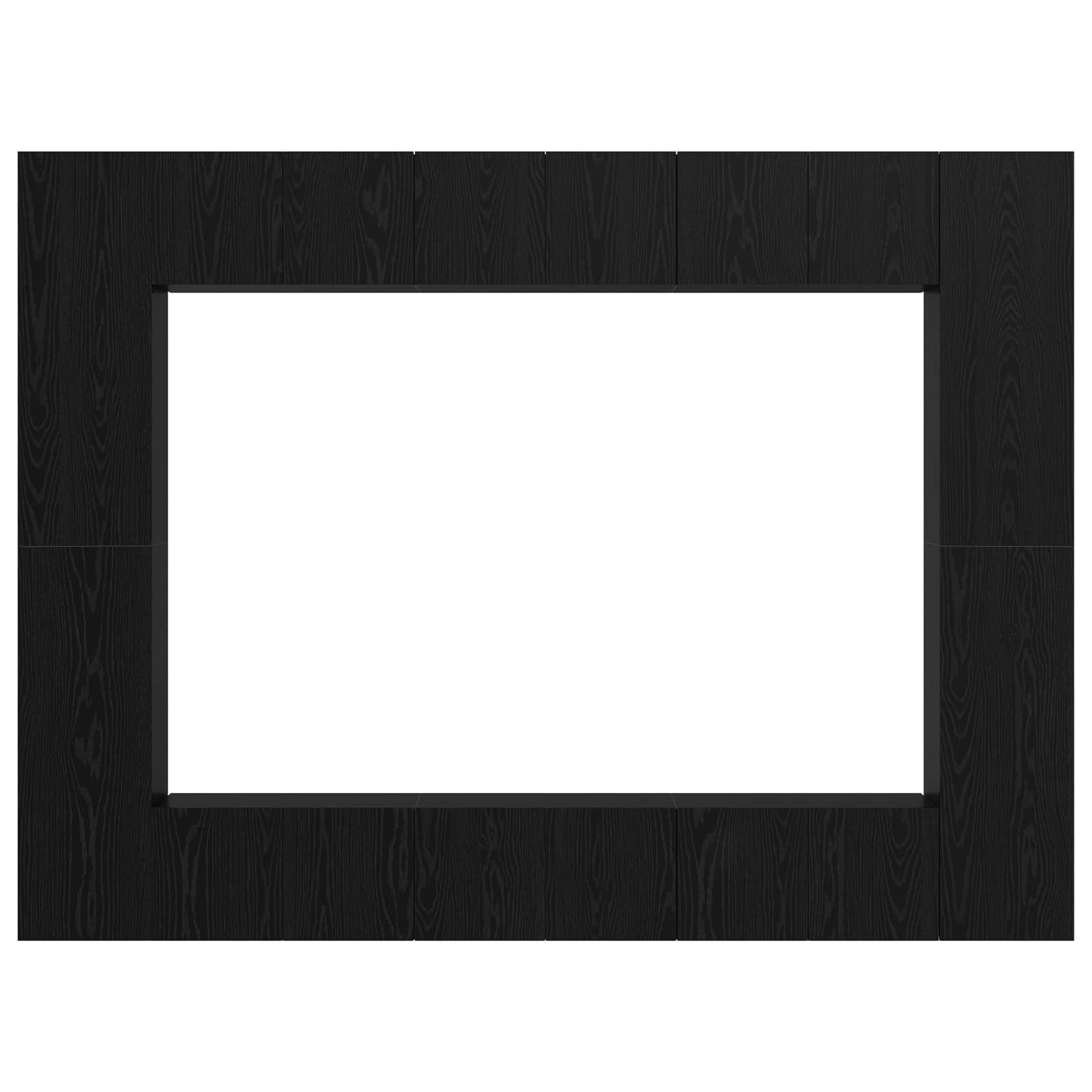 vidaXL Zestaw szafek RTV 10 pcs Czarny Dąb 30,5 x 30 x 90 cm
