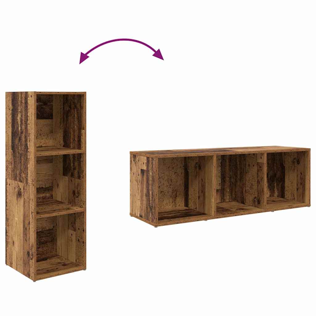 vidaXL Zestaw szafek RTV 3 pcs Brązowy Materiał drewnopochodny