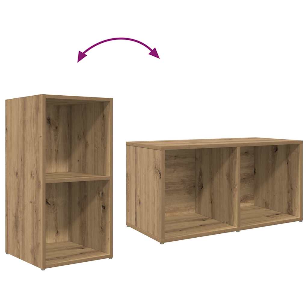 vidaXL Zestaw szafek RTV 3 pcs Brązowy Materiał drewnopochodny