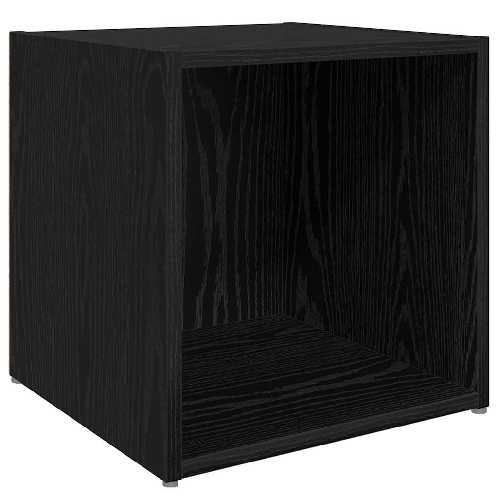 vidaXL Zestaw szafek RTV 8 pcs Czarny Dąb Materiał drewnopochodny