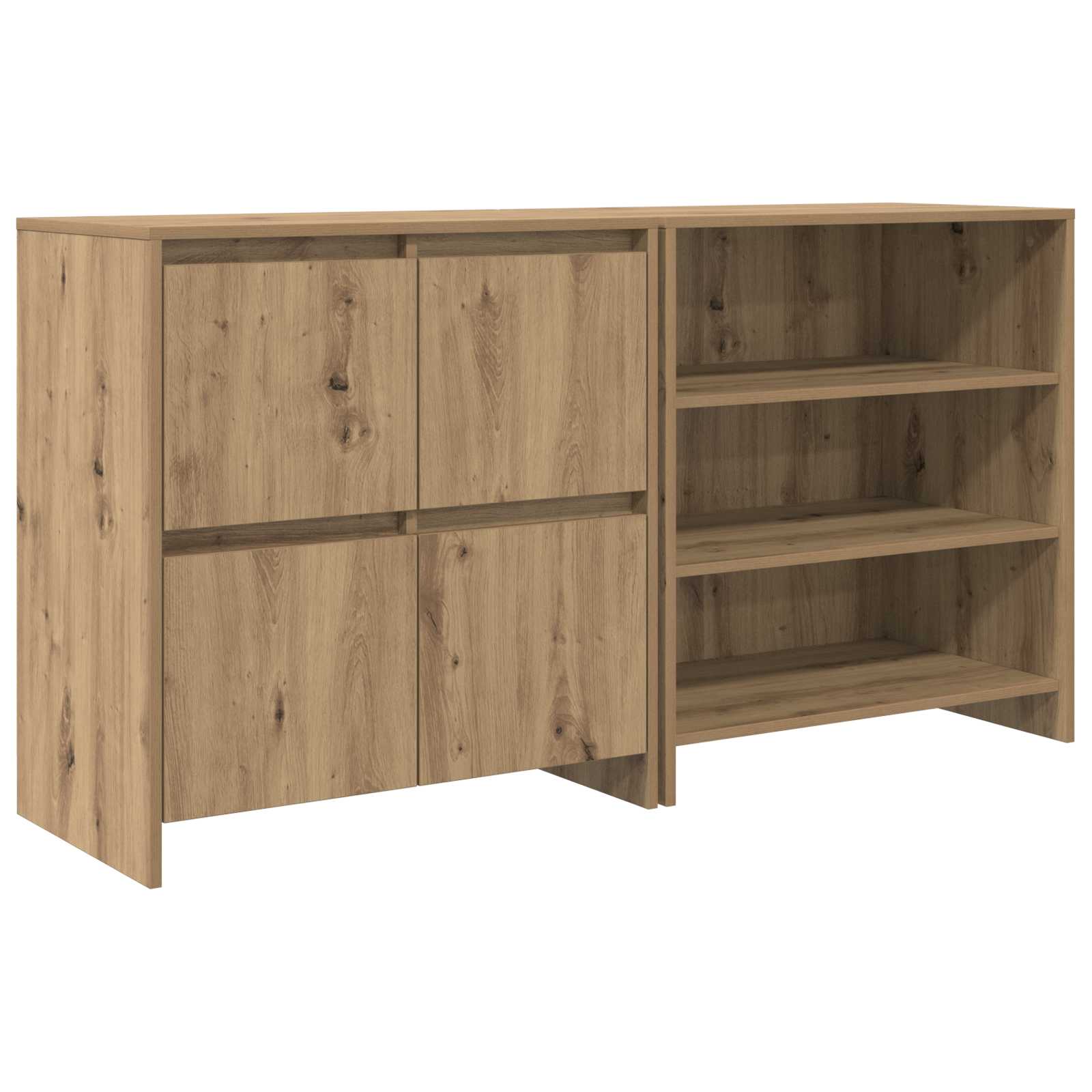 vidaXL Bufet 2 pcs Dąb rzemieślniczy 70 x 41 x 75 cm