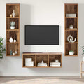 vidaXL Zestaw szafek RTV 3 pcs Stare drewno Materiał drewnopochodny