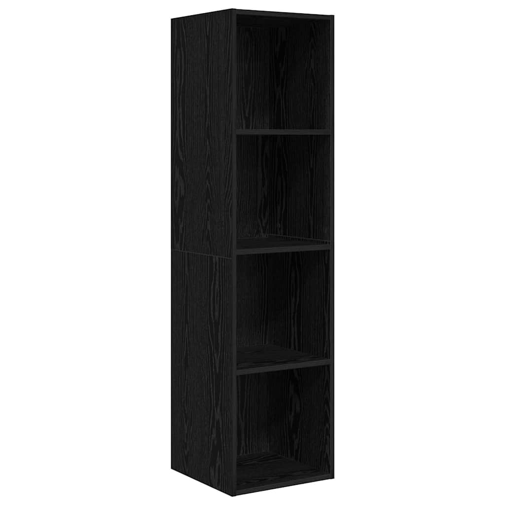 vidaXL Zestaw szafek RTV 3 pcs Czarny Dąb Materiał drewnopochodny