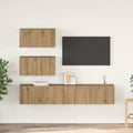 vidaXL Zestaw szafek RTV 4 pcs Dąb artisan Drewno inżynieryjne