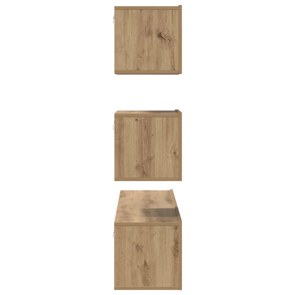 vidaXL Zestaw szafek RTV 4 pcs Dąb artisan Drewno inżynieryjne
