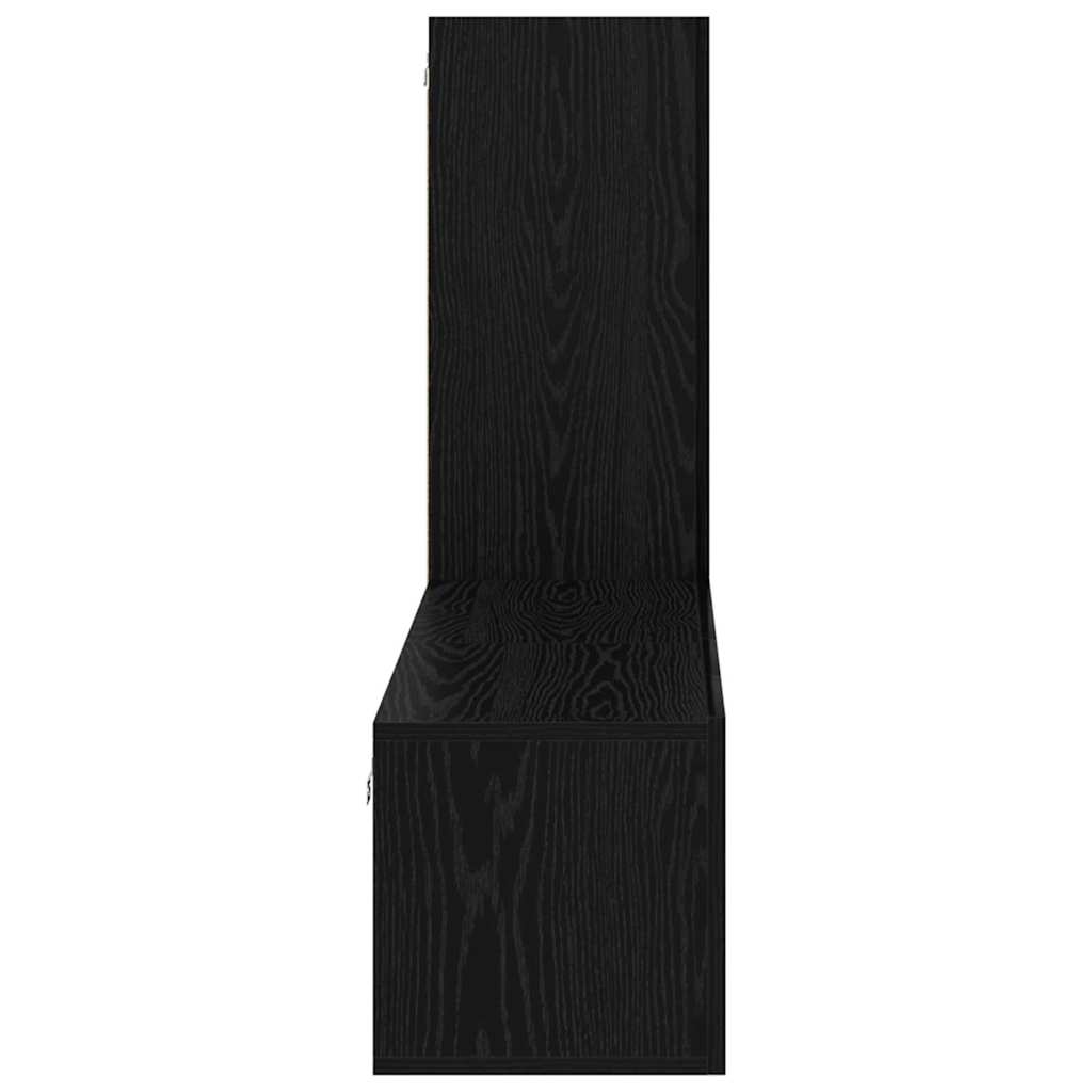 vidaXL Zestaw szafek RTV 3 pcs Czarny Dąb Materiał drewnopochodny