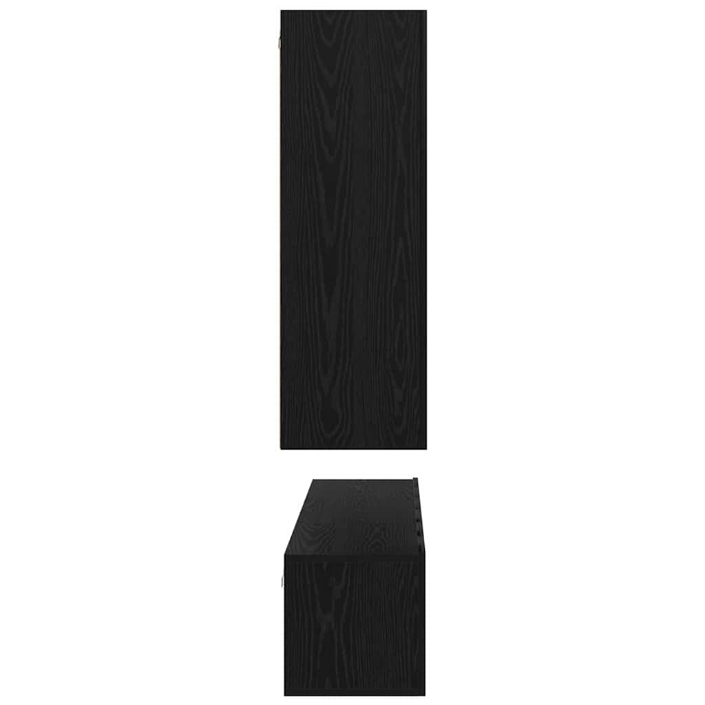 vidaXL Zestaw szafek RTV 5 pcs Czarny Dąb Materiał drewnopochodny