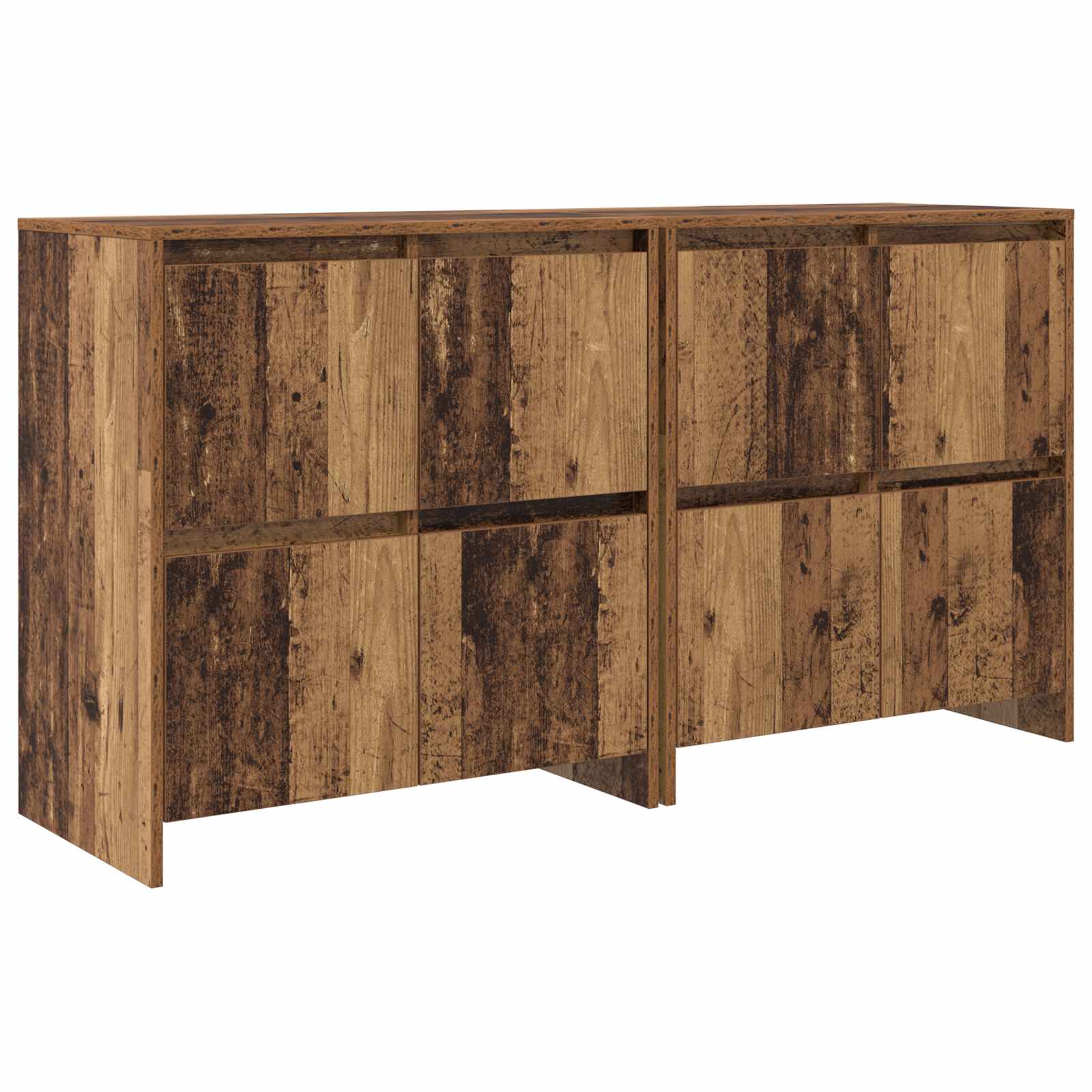 vidaXL Komody 2 pcs Stare drewno 70 x 41 x 75 cm
