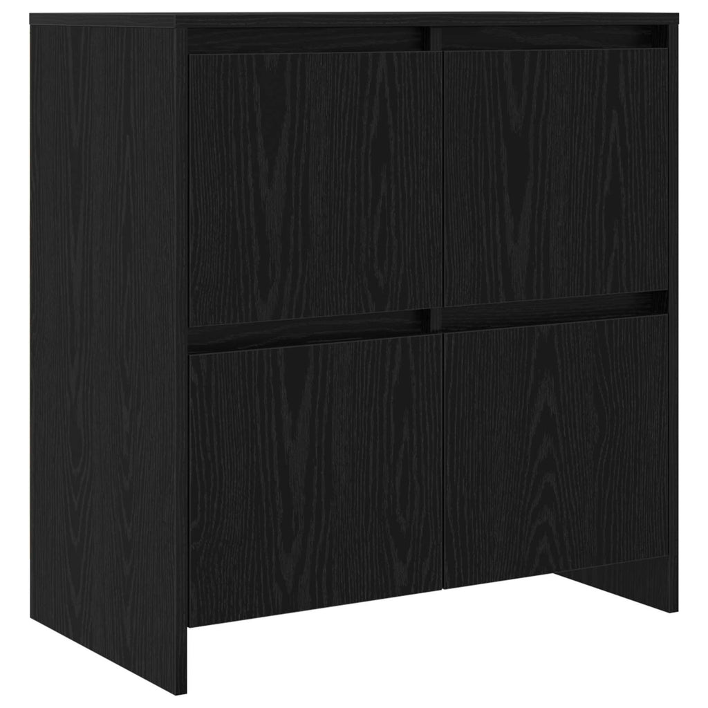 vidaXL Komody 2 pcs Czarny dąb 70 x 41 x 75 cm Materiał drewnopochodny