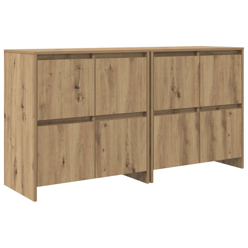 vidaXL Komody 2 pcs dąb artisan 70 x 41 x 75 cm