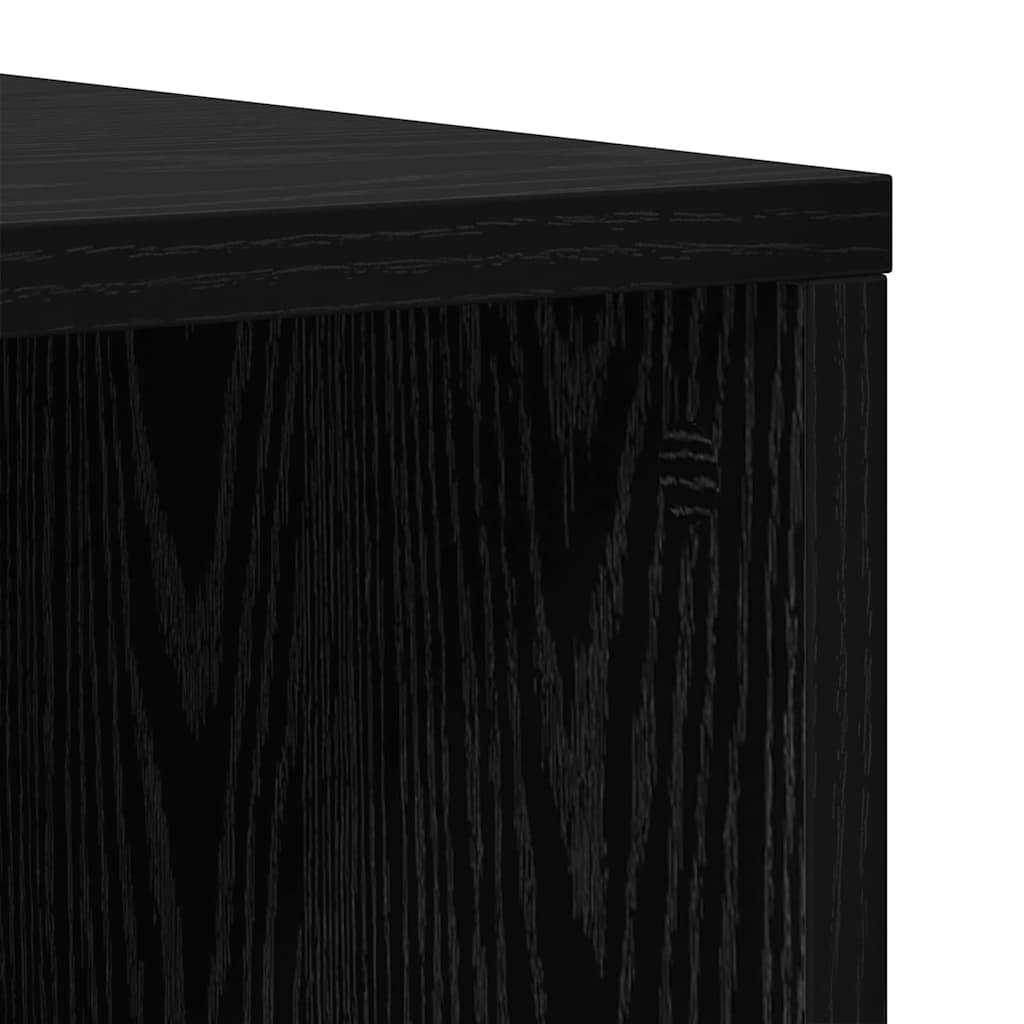 vidaXL Zestaw szafek RTV 2 pcs Czarny Dąb 37 x 35 x 72 cm