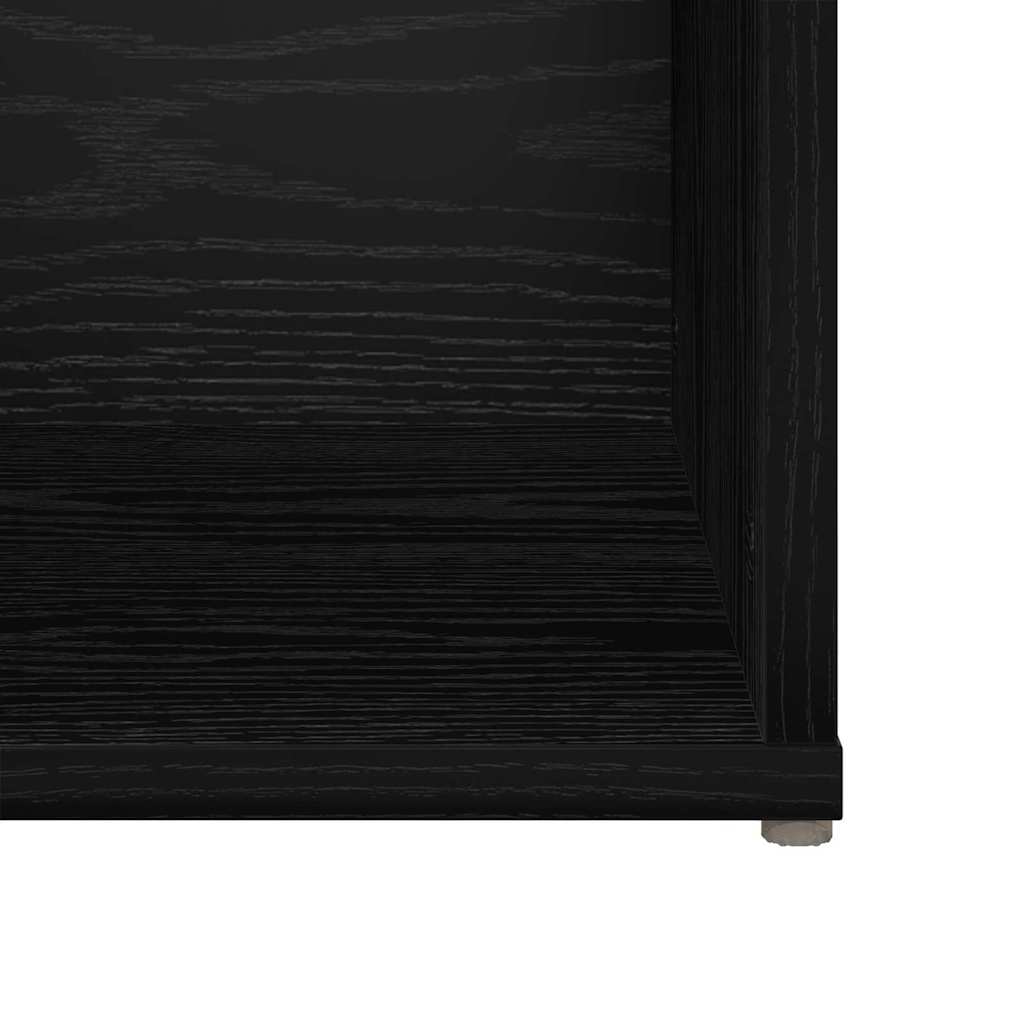 vidaXL Zestaw szafek RTV 2 pcs Czarny Dąb 37 x 35 x 72 cm
