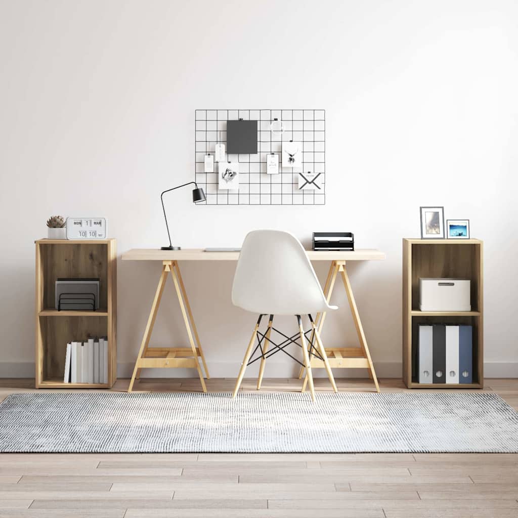 vidaXL Zestaw szafek RTV 2 pcs Dąb rzemieślniczy 37 x 35 x 72 cm