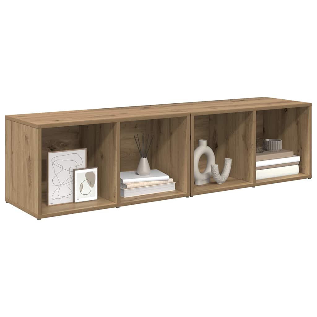 vidaXL Zestaw szafek RTV 2 pcs Dąb rzemieślniczy 37 x 35 x 72 cm