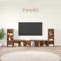 vidaXL Zestaw szafek RTV 4 pcs Stare drewno 37 x 35 x 107 cm